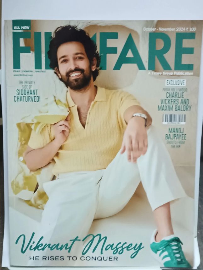 FILMFARE magazine side cover  October/November 2024