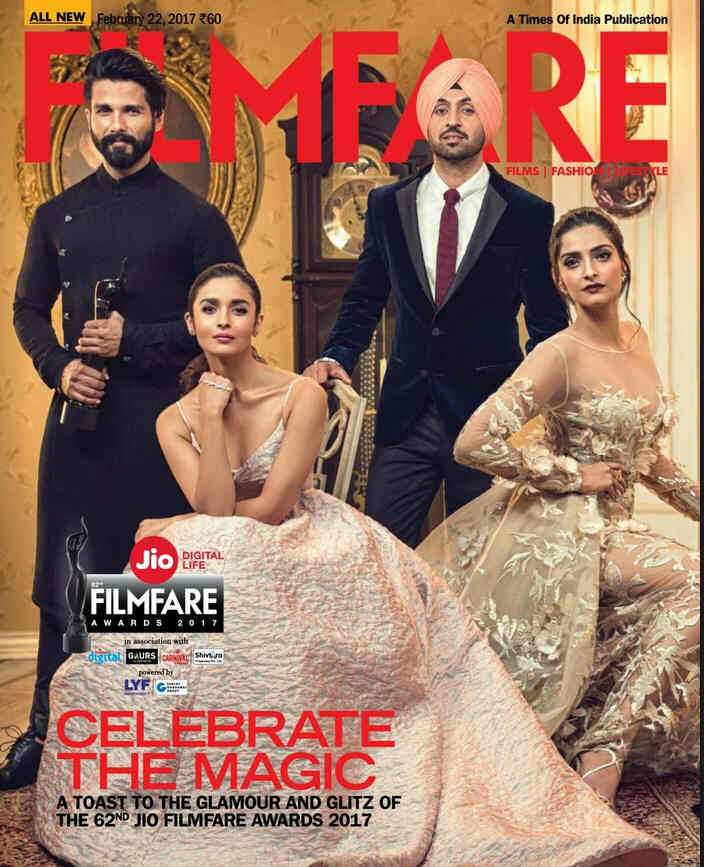 FILMFARE magazine side cover 22 February 2017
