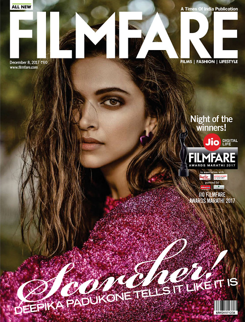 FILMFARE magazine side cover 8 December 2017
