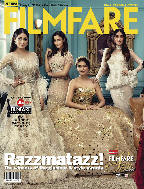 FILMFARE magazine side cover 8 January 2018