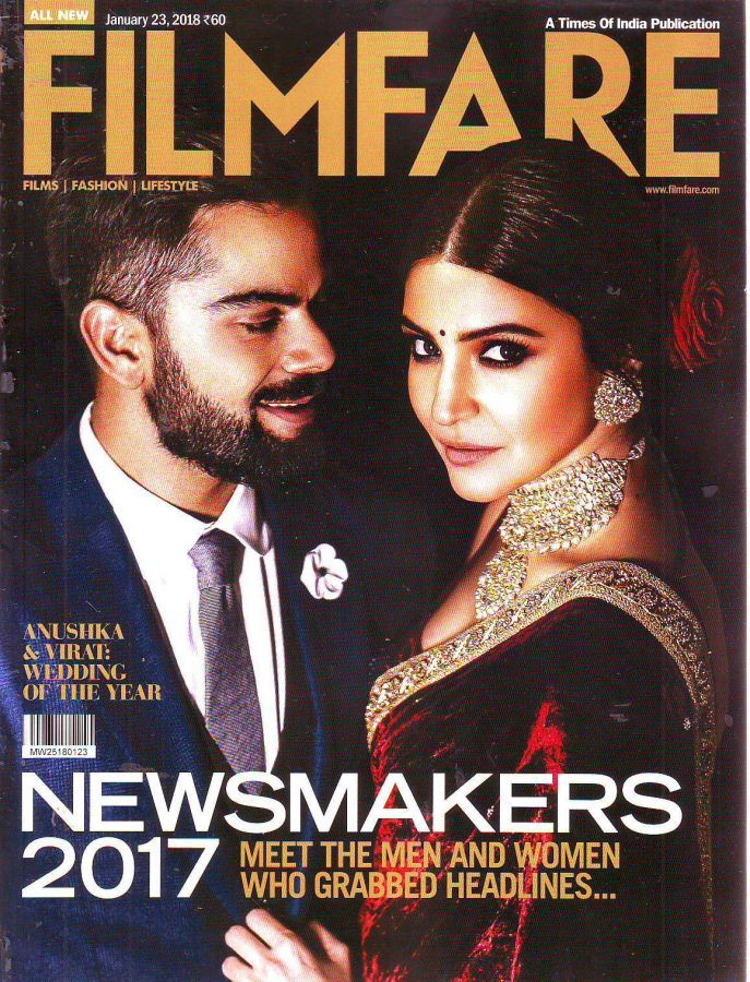 FILMFARE magazine side cover 23 January 2018
