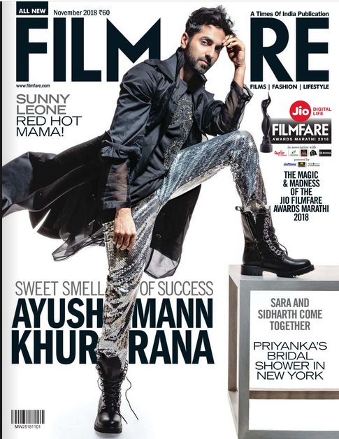 FILMFARE magazine side cover  November 2018
