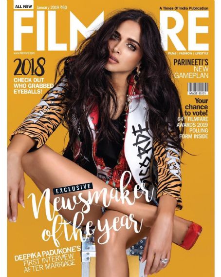 FILMFARE magazine side cover  January 2019