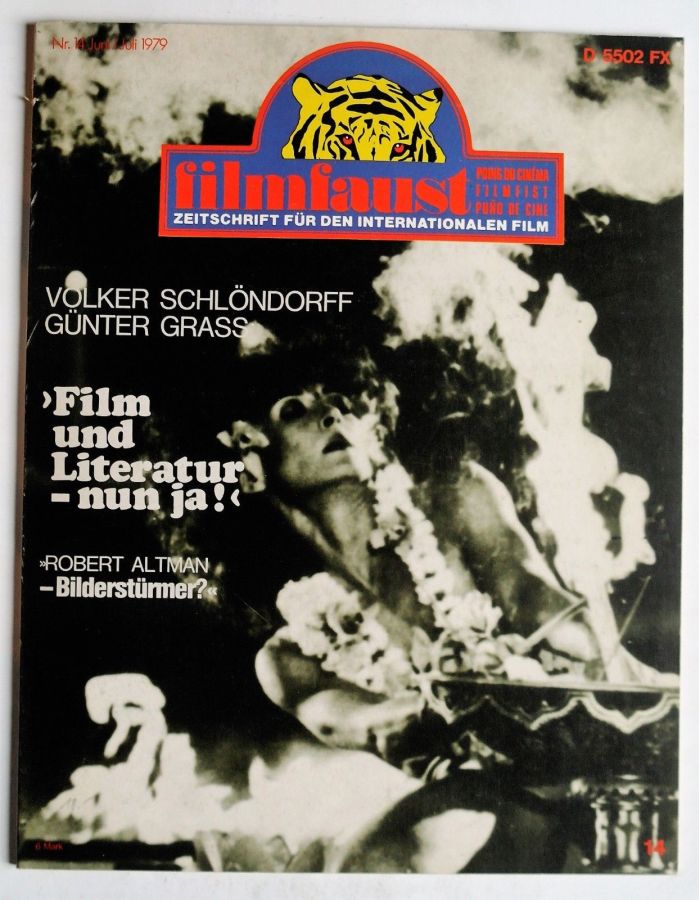 FILMFAUST magazine side cover Issue 14  1979