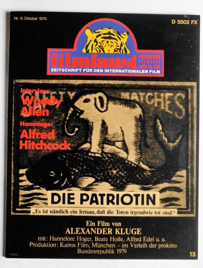 FILMFAUST magazine side cover Issue 15  1979