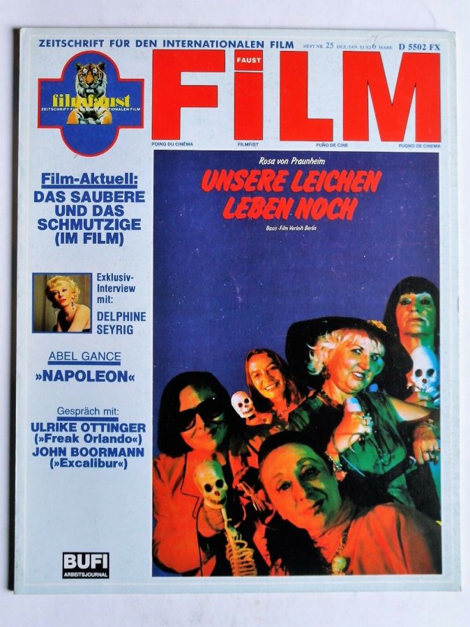 FILMFAUST magazine side cover Issue 25  1981