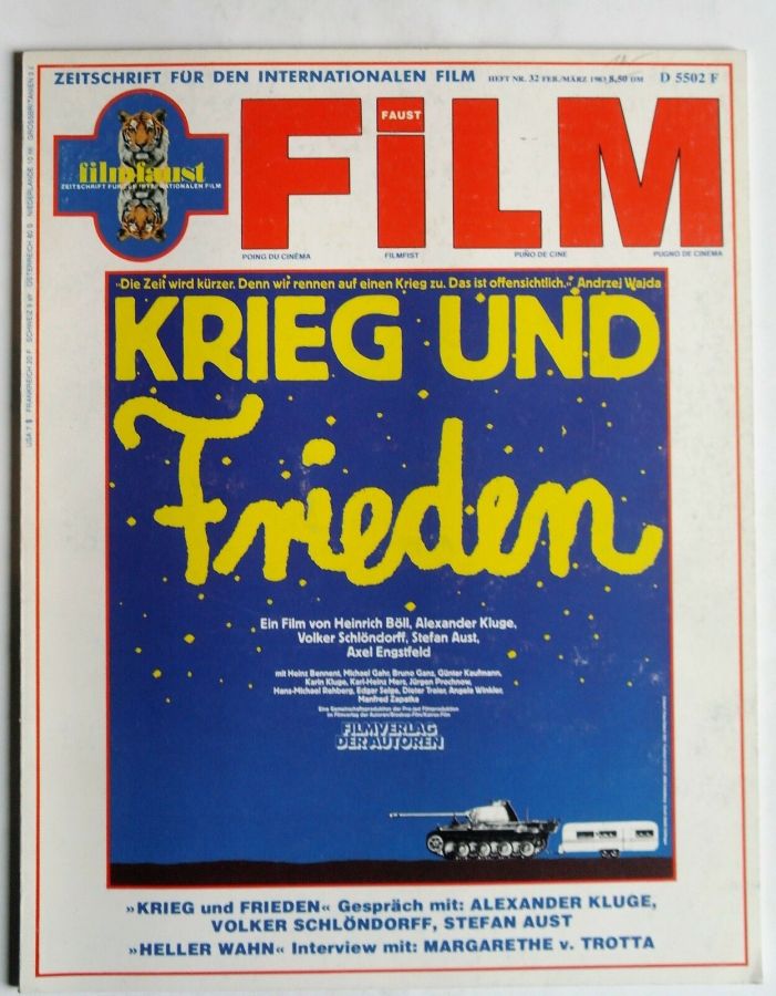 FILMFAUST magazine side cover Issue 32  1983
