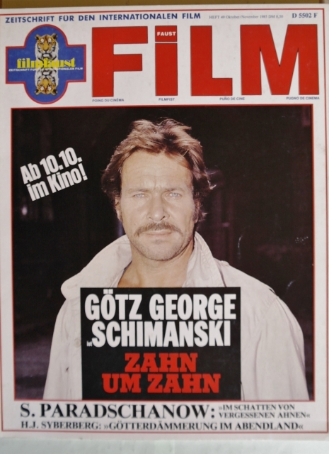 FILMFAUST magazine side cover Issue 49 October/November 1985