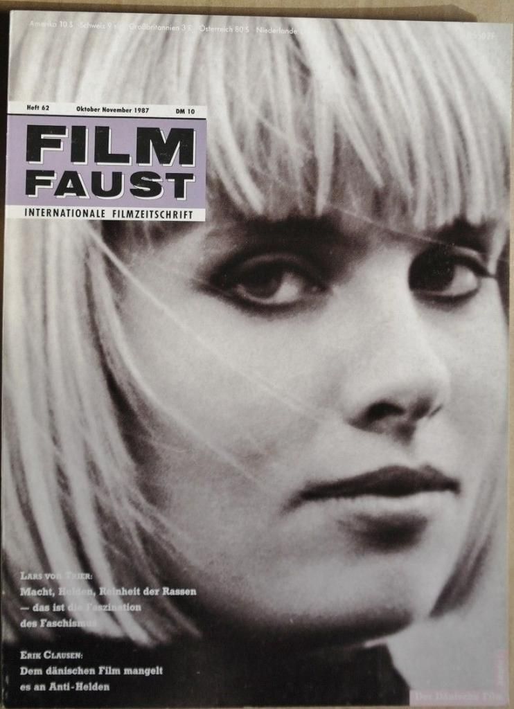 FILMFAUST magazine side cover Issue 62 October/November 1987