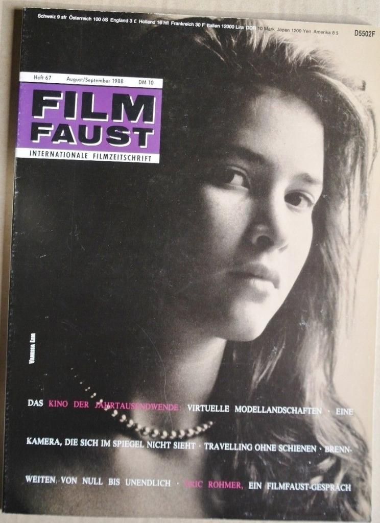 FILMFAUST magazine side cover Issue 67 August/September 1988