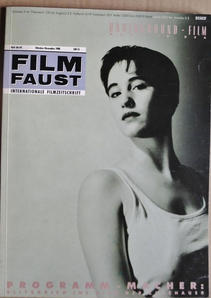 FILMFAUST magazine side cover Issue 68/69 October/November 1988