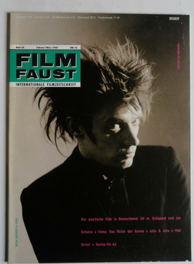 FILMFAUST magazine side cover Issue 64 February/March 1988