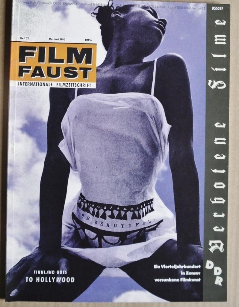 FILMFAUST magazine side cover Issue 77 May/June 1990