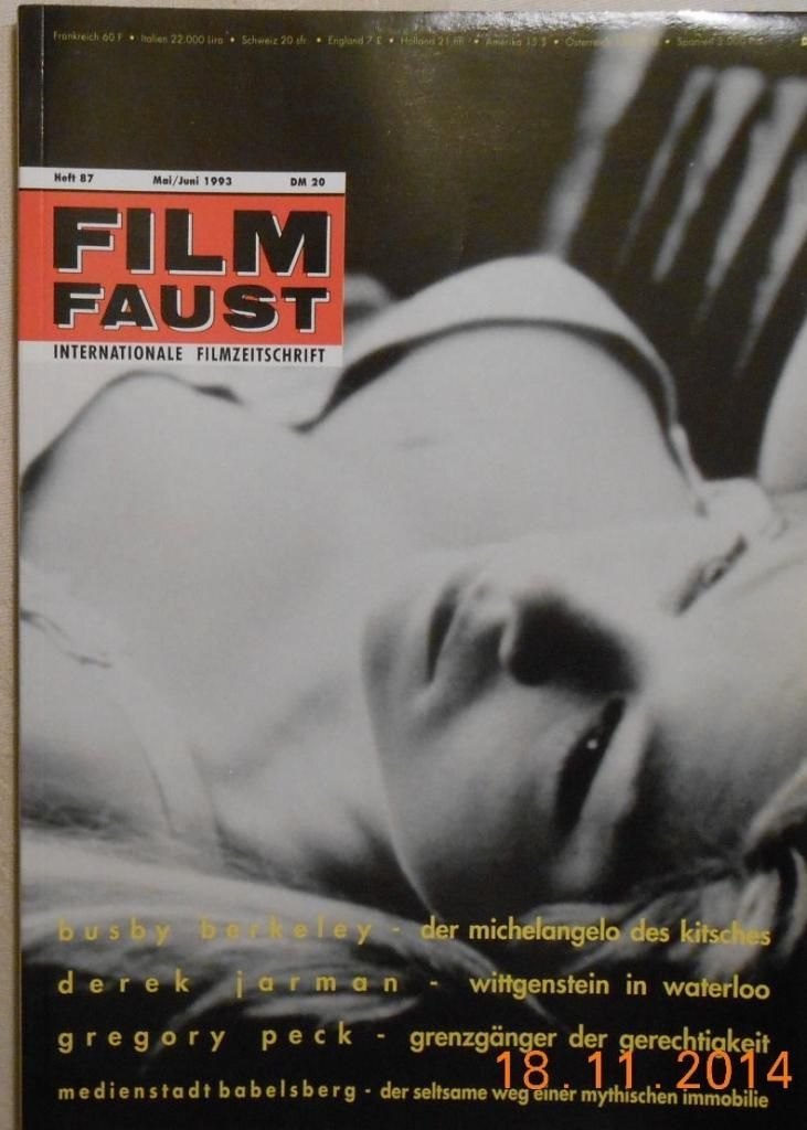 FILMFAUST magazine side cover Issue 87 May/June 1993