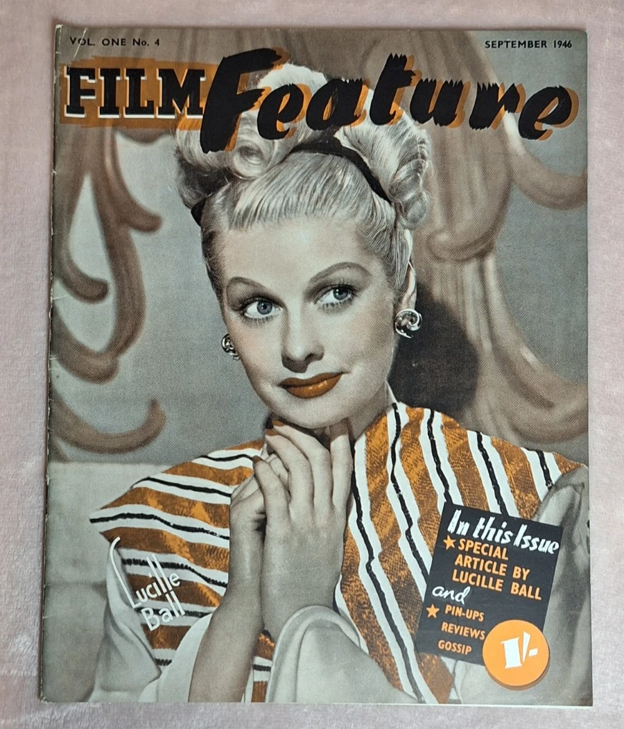 FILM FEATURE magazine side cover Issue 4  September 1946