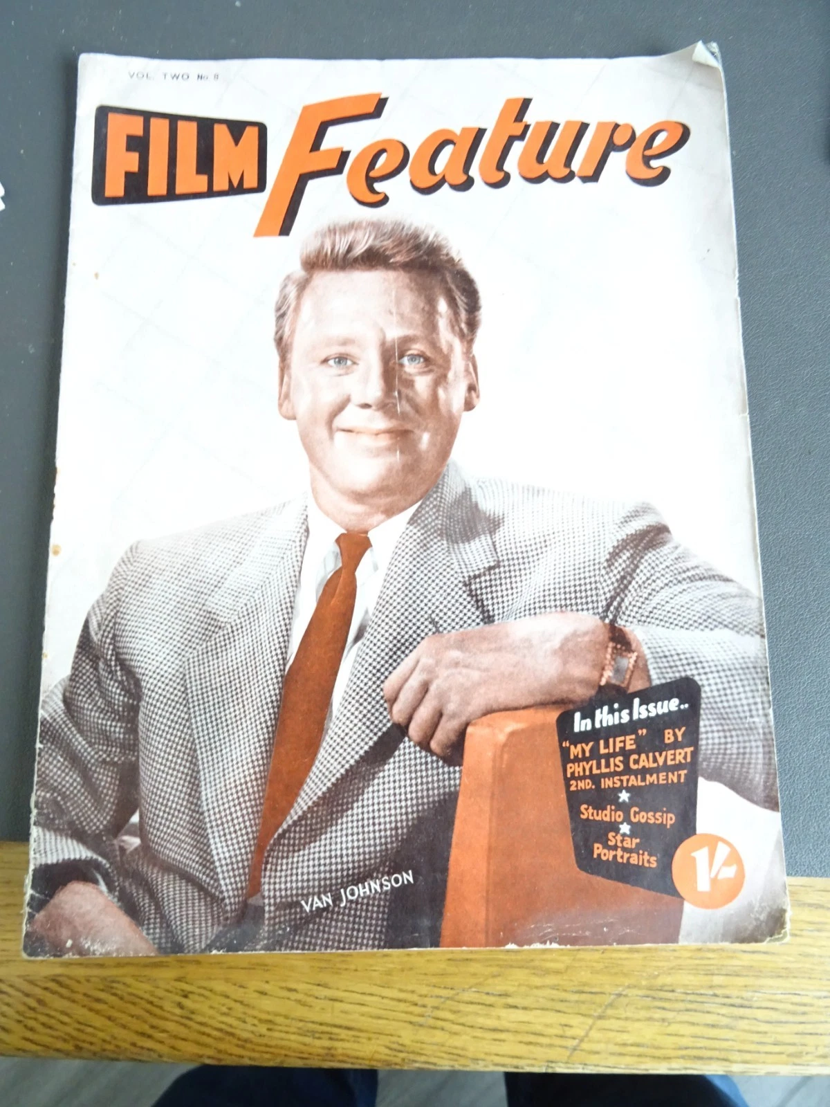 FILM FEATURE magazine side cover Issue v2n9   1948