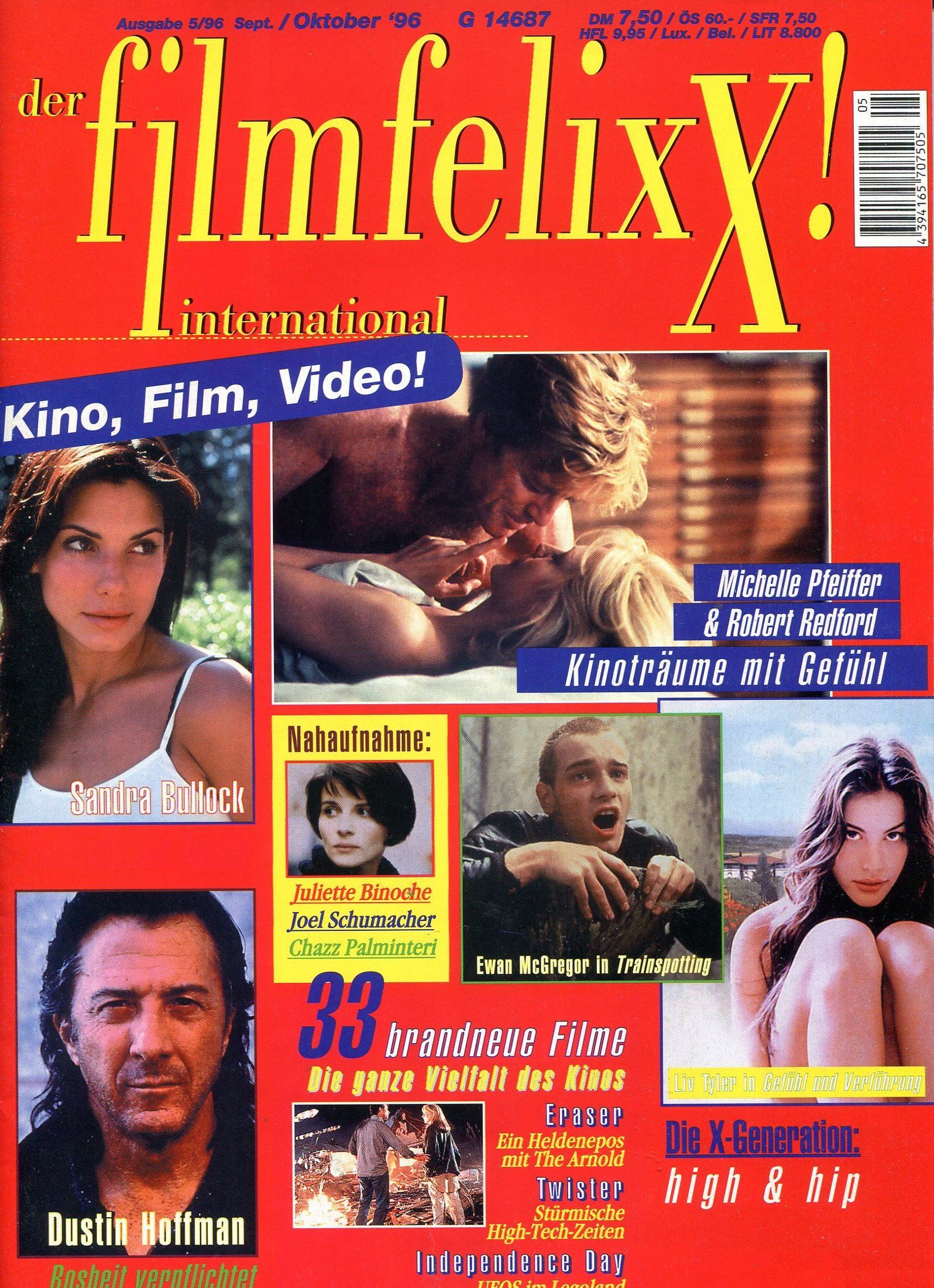FILM INTERNATIONAL magazine side cover Issue 5 September/October 1996