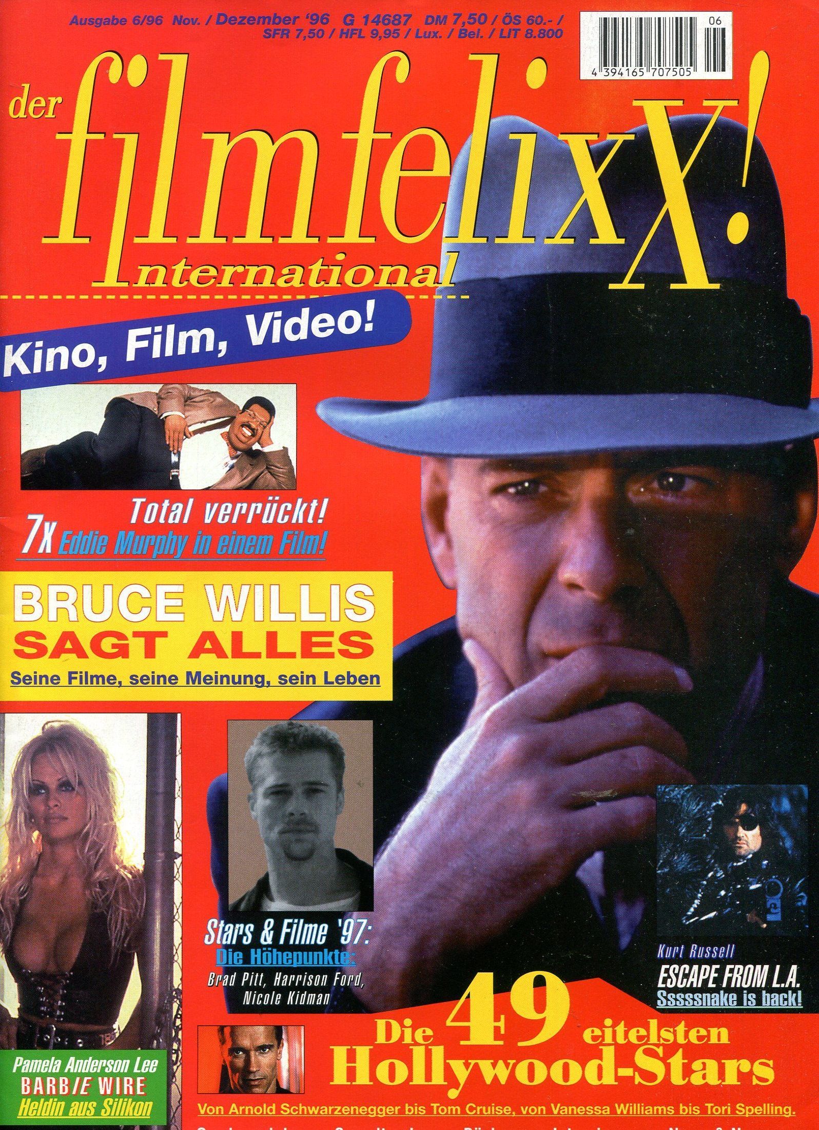 FILM INTERNATIONAL magazine side cover Issue 6  November/December 1996