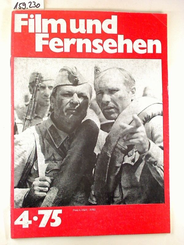 FILM UND FERNSEHEN magazine side cover Issue 4  1975