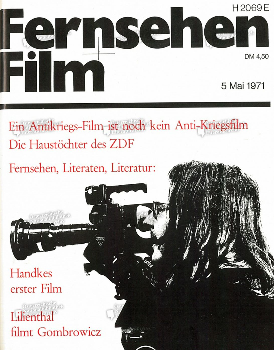 FILM/FERNSEHEN UND FILM magazine side cover Issue 5  May 1971