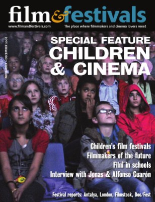 FILM AND FESTIVALS magazine side cover Issue 9 November/December 2008