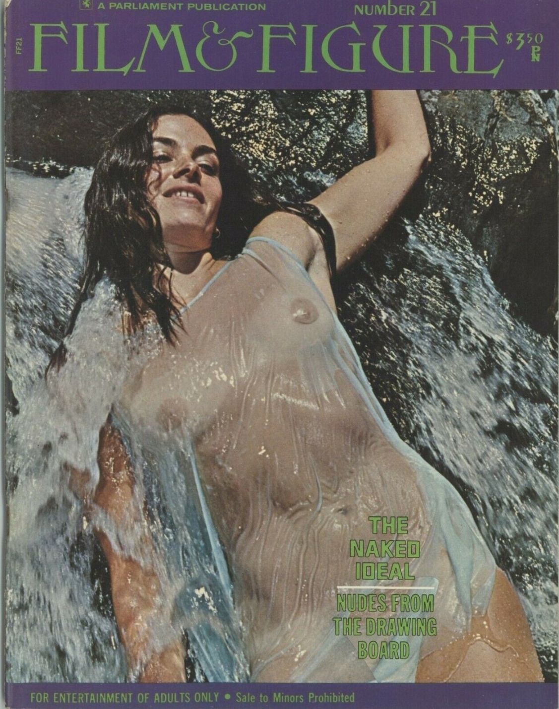 FILM AND FIGURE magazine side cover Issue 21   1970