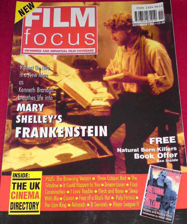 FILM FOCUS magazine side cover Issue 1 November 1994