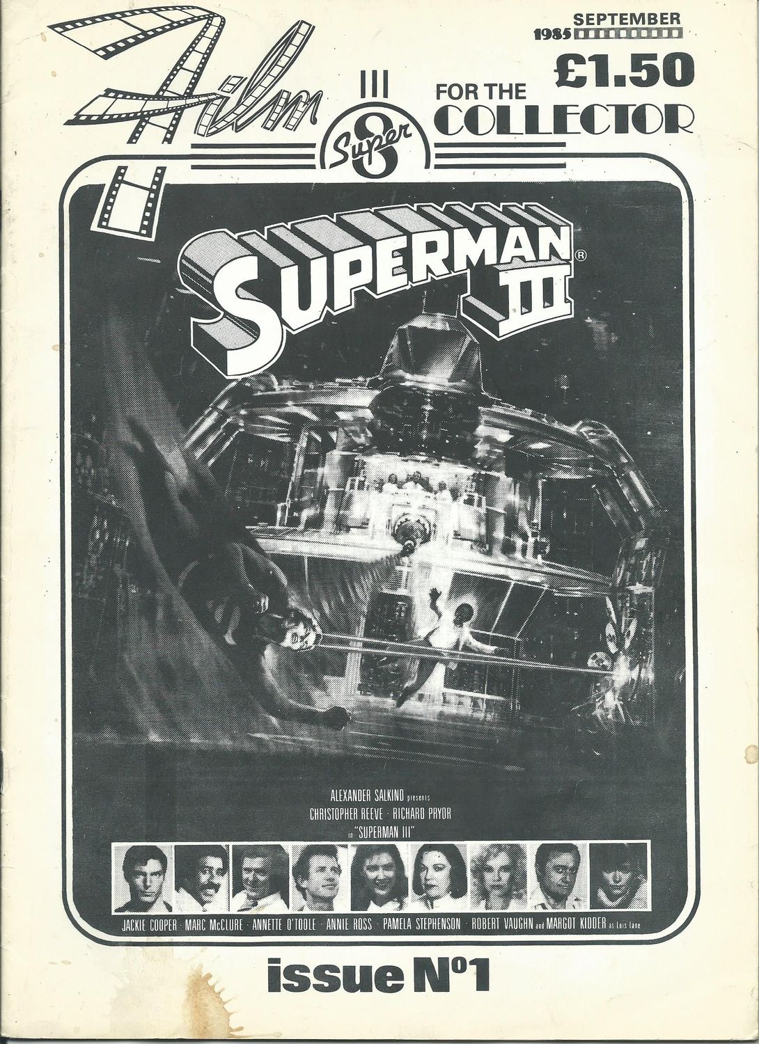 FILM FOR THE COLLECTOR magazine side cover Issue 1  September 1985