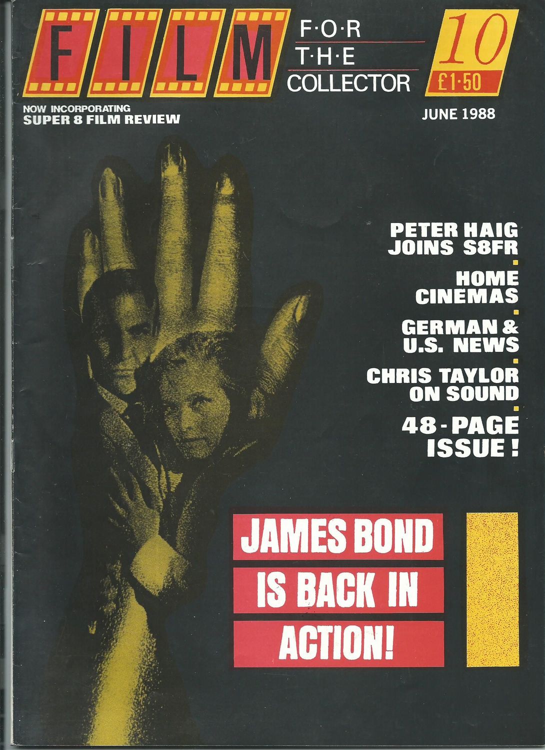 FILM FOR THE COLLECTOR magazine side cover Issue 10  June 1988