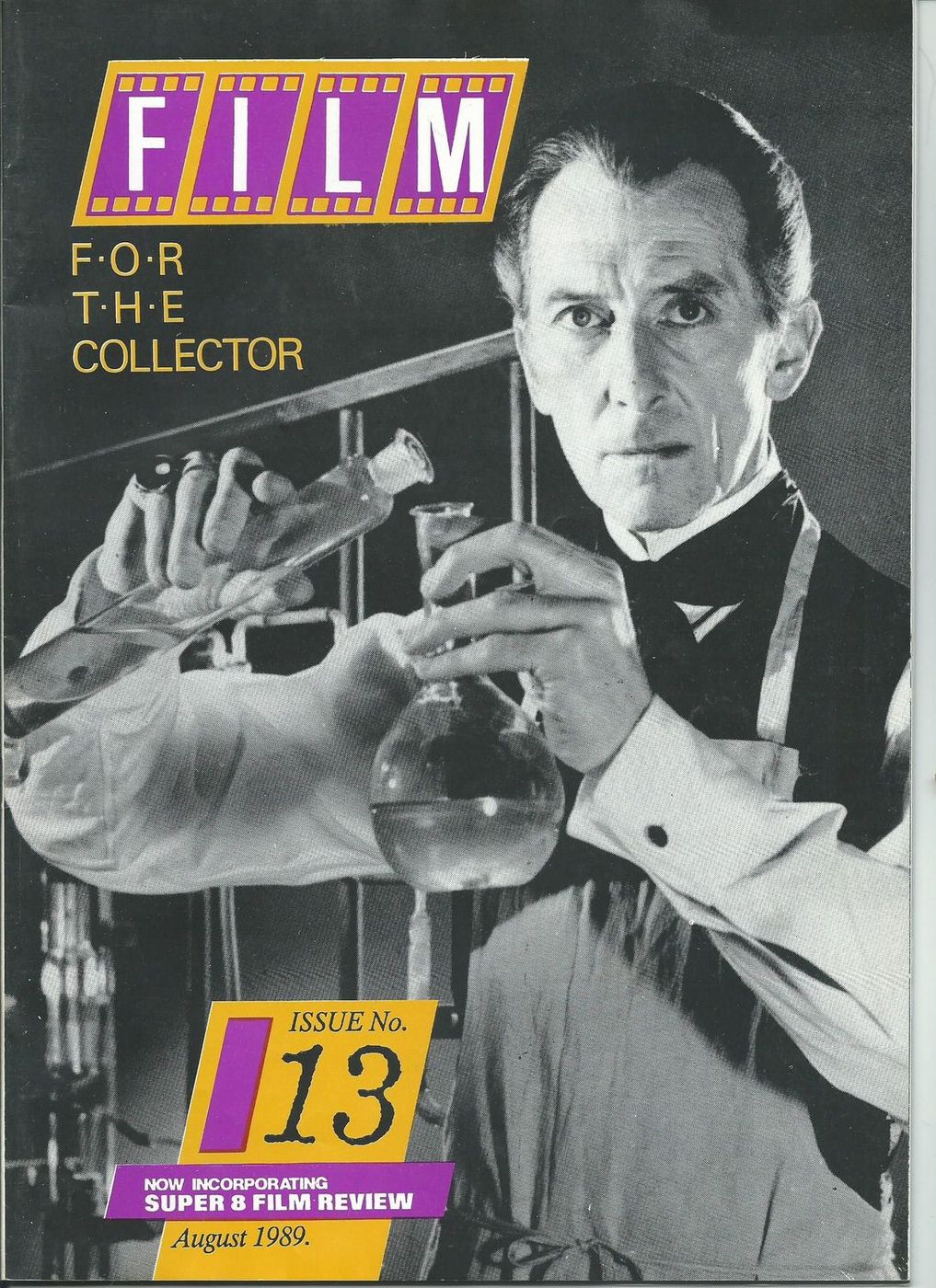 FILM FOR THE COLLECTOR magazine side cover Issue 13  August 1989