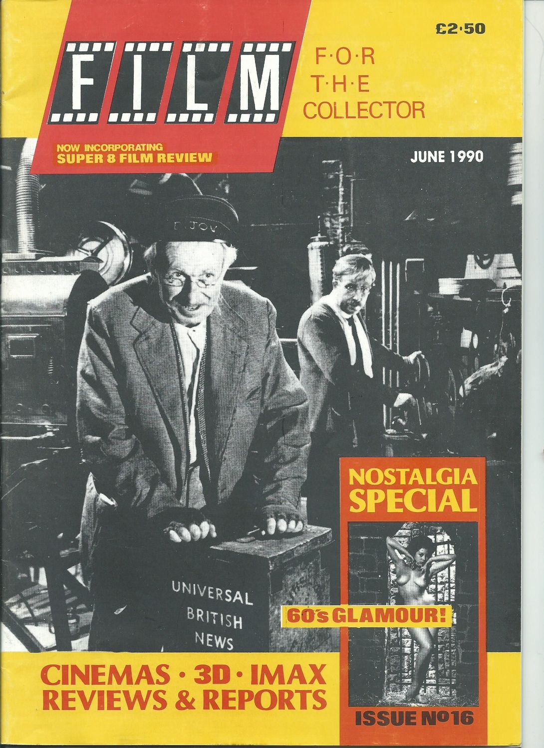 FILM FOR THE COLLECTOR magazine side cover Issue 16  June 1990