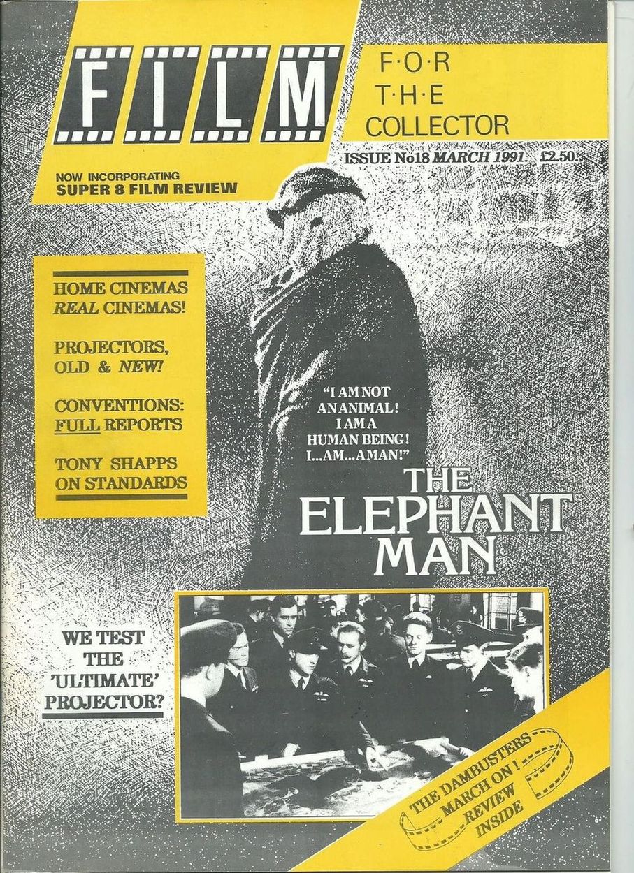 FILM FOR THE COLLECTOR magazine side cover Issue 18  March 1991