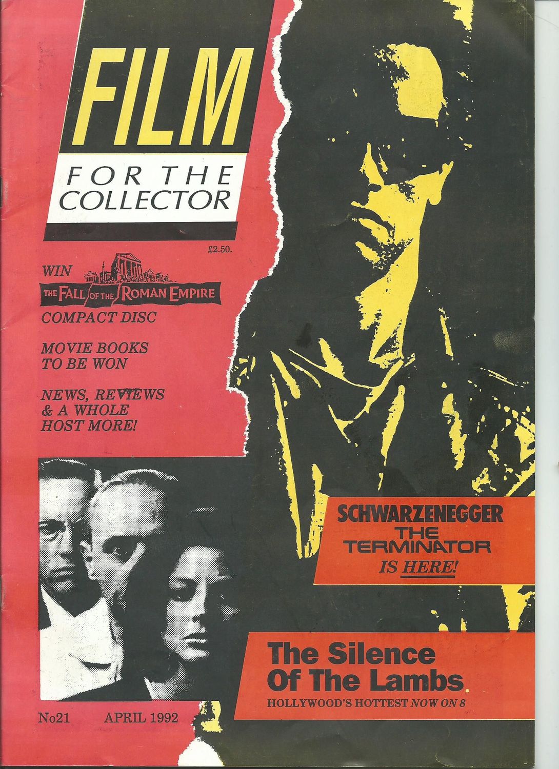 FILM FOR THE COLLECTOR magazine side cover Issue 21  April 1992