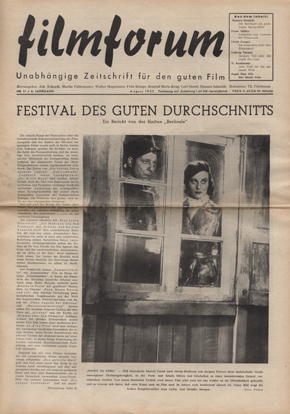 FILMFORUM (1951) magazine side cover Issue 11  1955