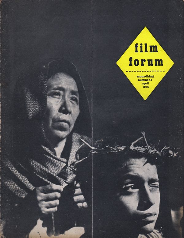 FILM FORUM (Neth) magazine side cover Issue 4  April 1956
