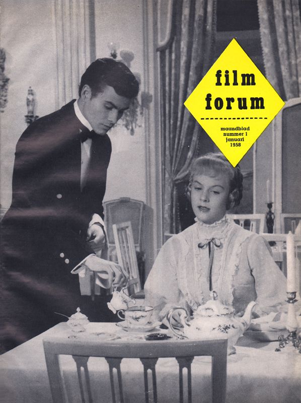 FILM FORUM (Neth) magazine side cover Issue 1  January 1958
