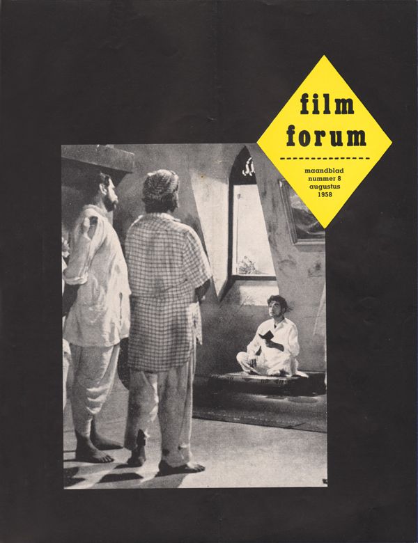 FILM FORUM (Neth) magazine side cover Issue 8  August 1958
