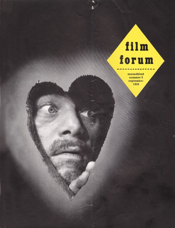 FILM FORUM (Neth) magazine side cover Issue 9  September 1958