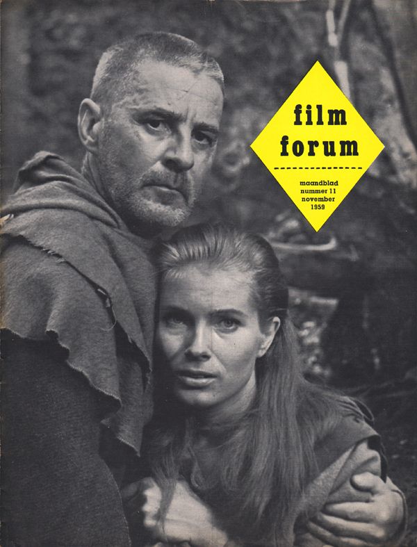 FILM FORUM (Neth) magazine side cover Issue 11  November 1959