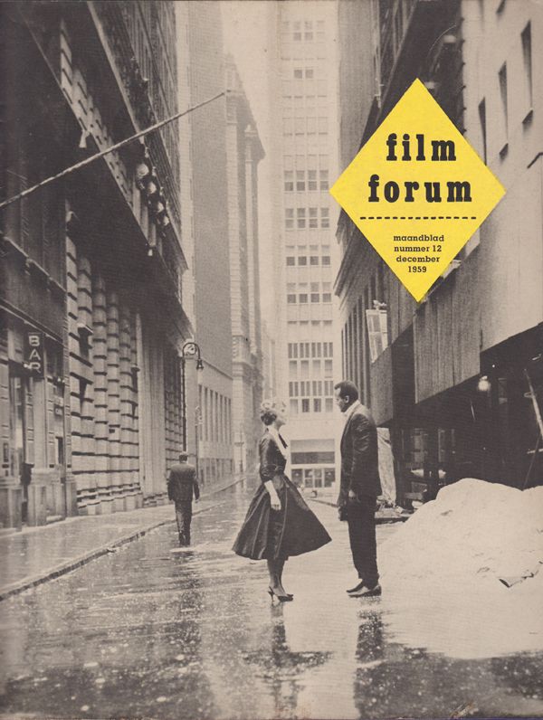 FILM FORUM (Neth) magazine side cover Issue 12  December 1959
