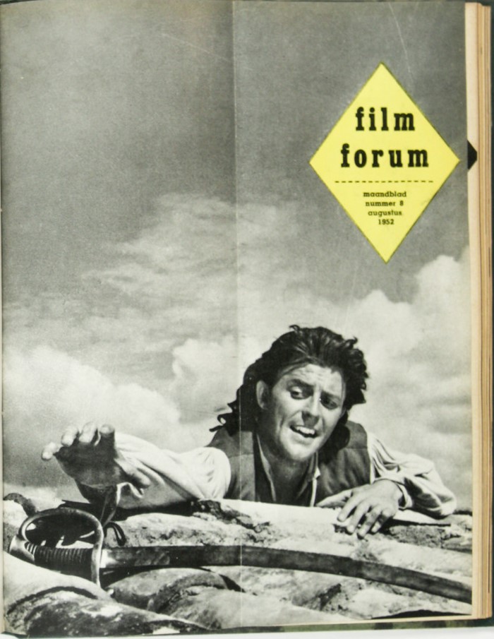 FILM FORUM (Neth) magazine side cover Issue 8  August 1952