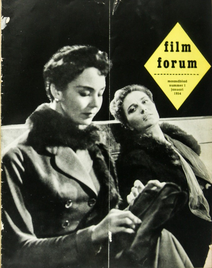 FILM FORUM (Neth) magazine side cover Issue 1  January 1954
