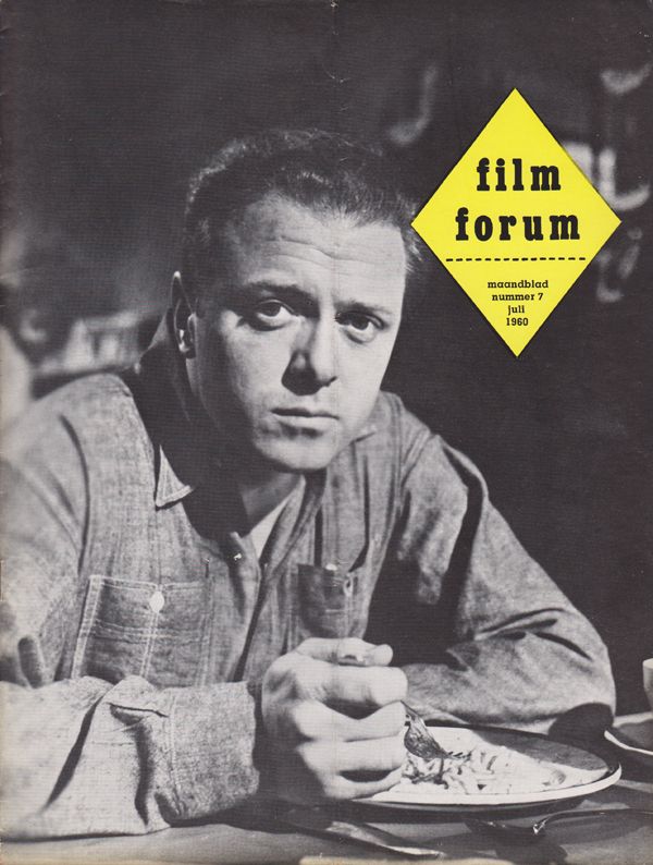 FILM FORUM (Neth) magazine side cover Issue 7  July 1960