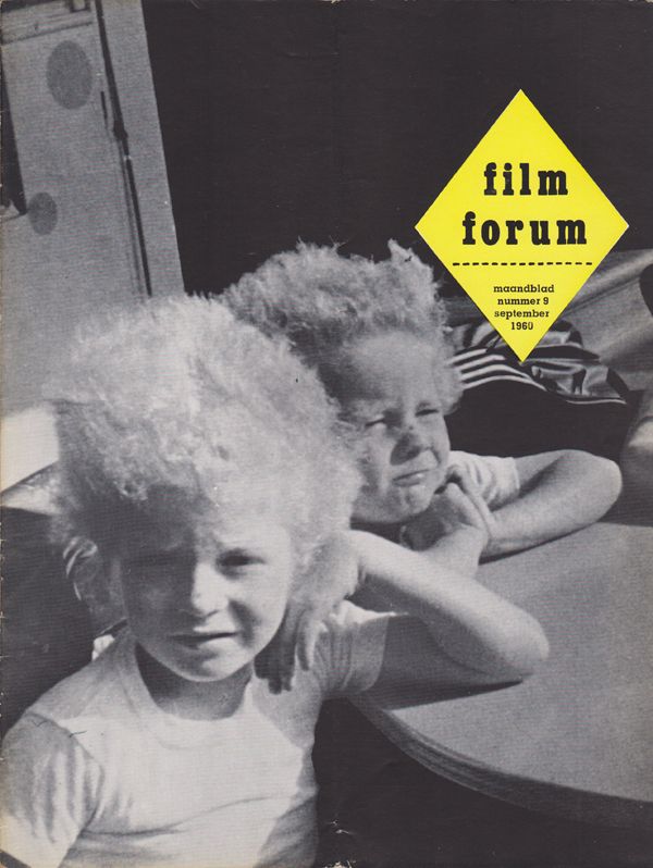 FILM FORUM (Neth) magazine side cover Issue 9  September 1960