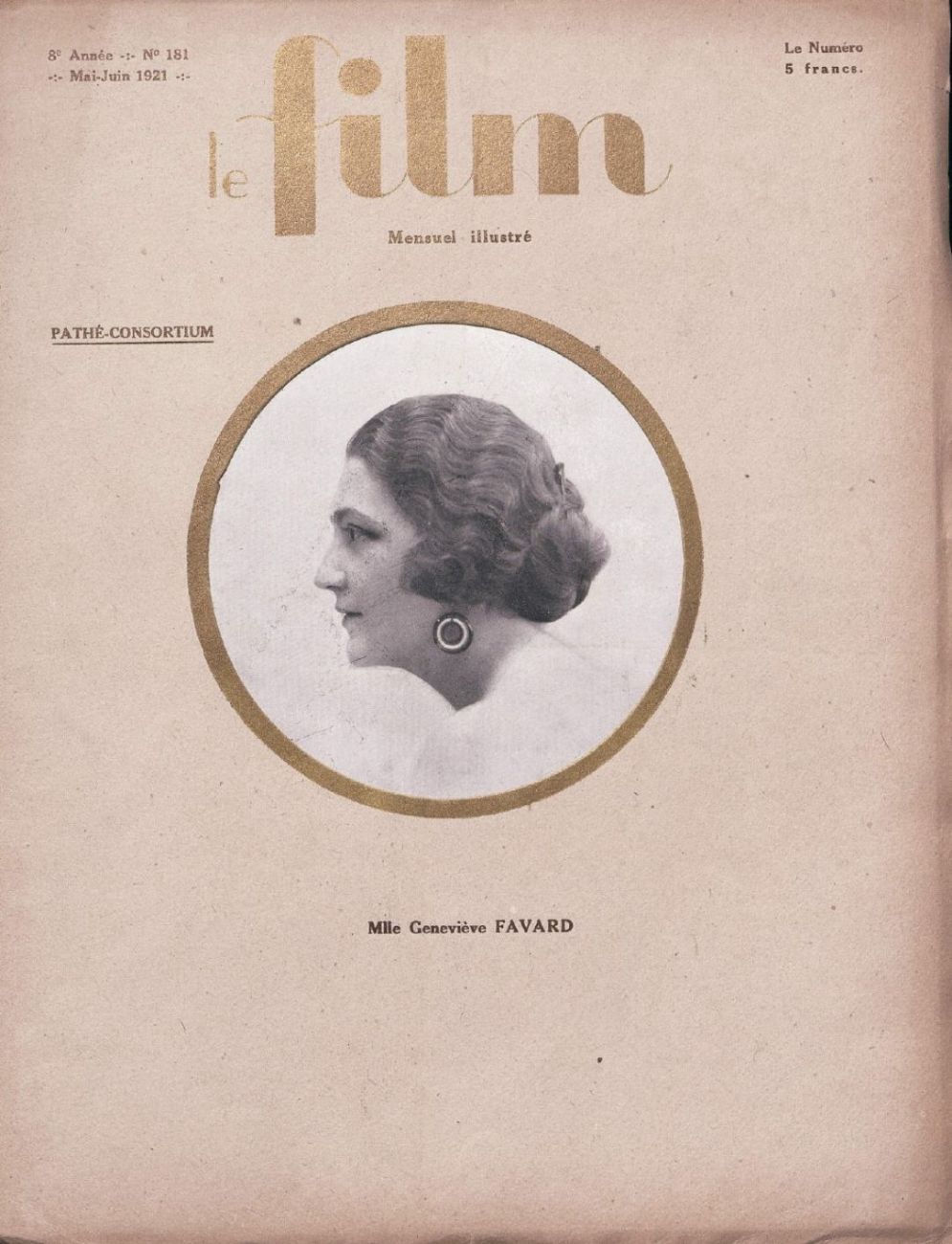 FILM (FR 1914) magazine side cover Issue 181  May/June 1921