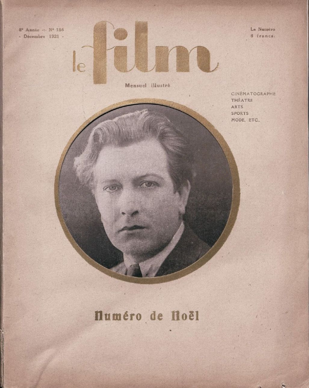 FILM (FR 1914) magazine side cover Issue 184  December 1921