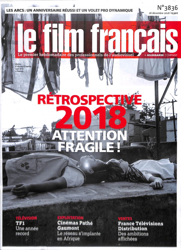 FILM FRANCAIS | LE magazine side cover Issue 3836 28 December 2018