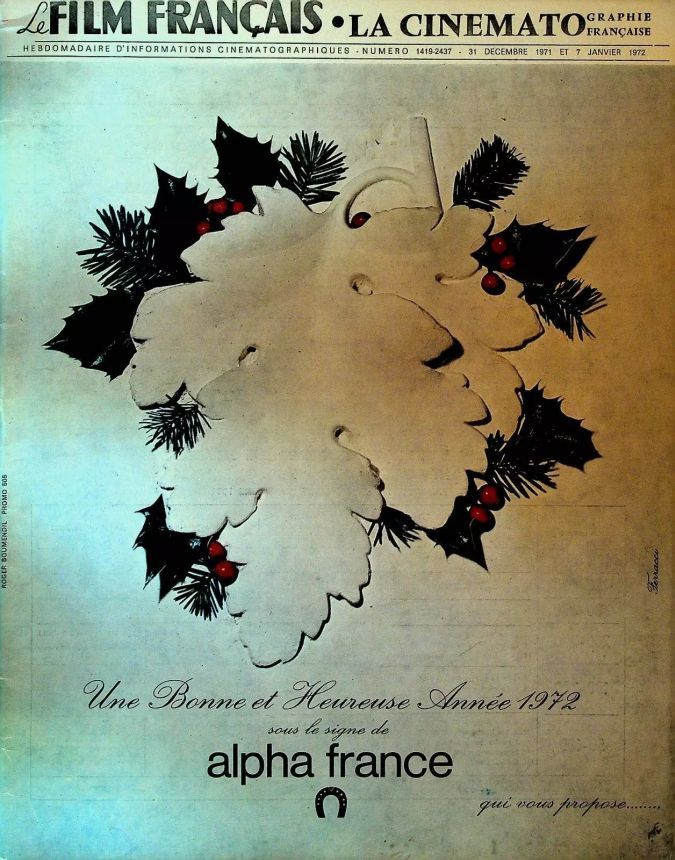 FILM FRANCAIS | LE magazine side cover Issue 1419 31 December 1971