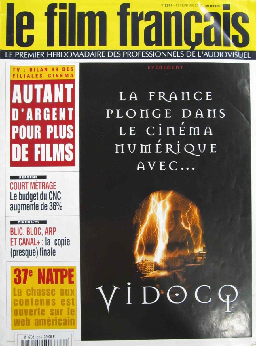 FILM FRANCAIS | LE magazine side cover Issue 2814 11 February 2000
