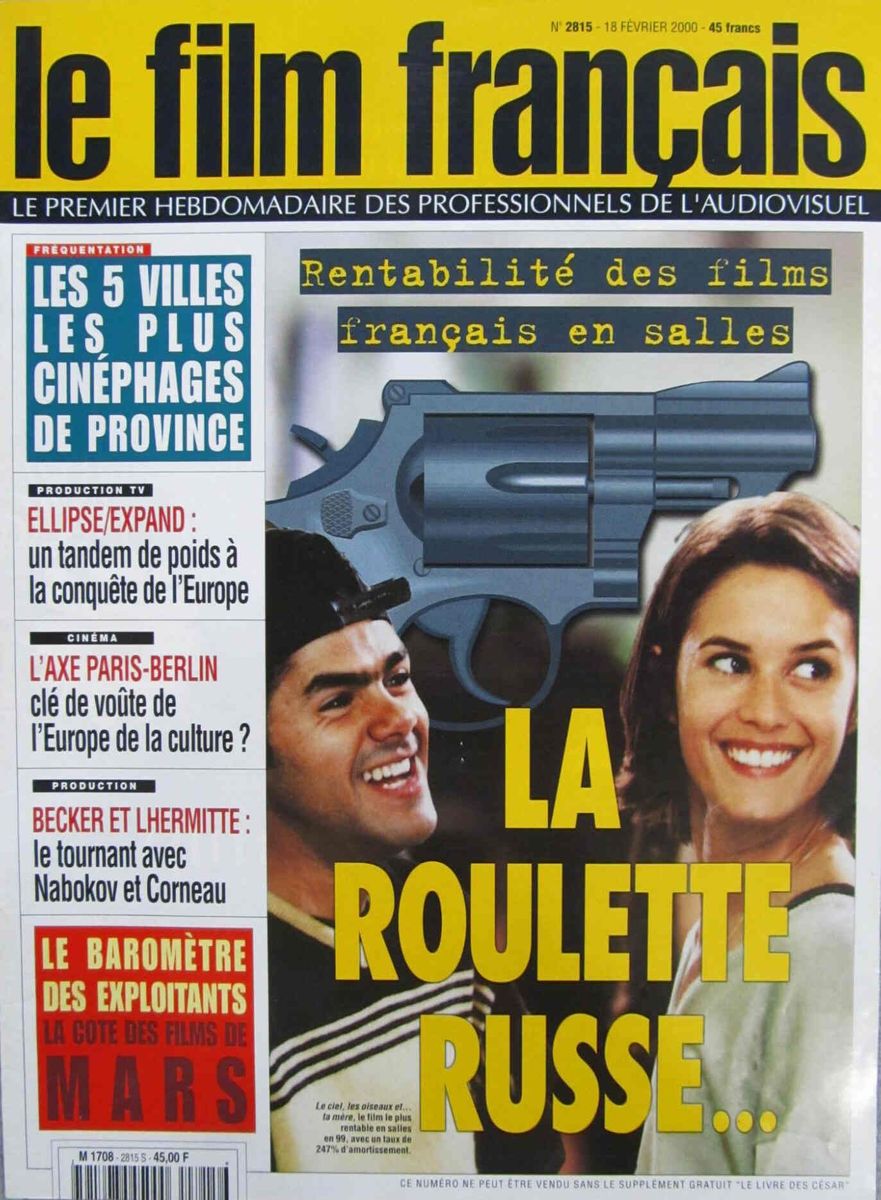 FILM FRANCAIS | LE magazine side cover Issue 2815 18 February 2000